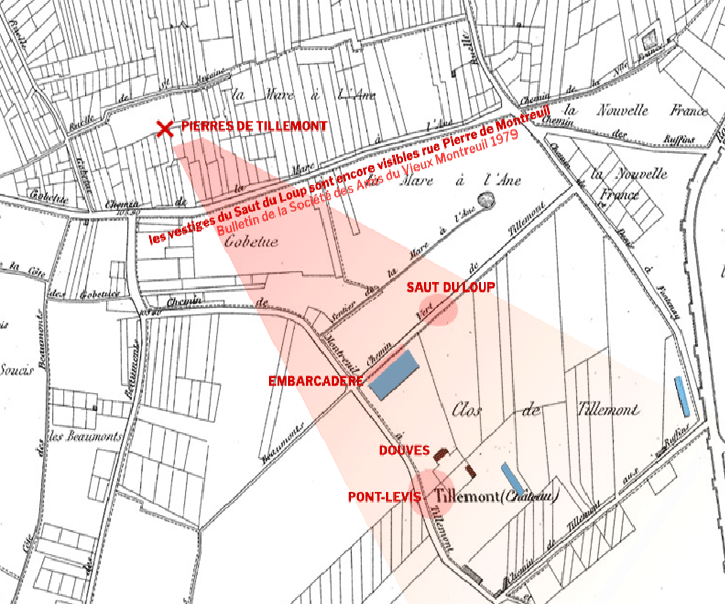 Localisation Vestiges Tillemont